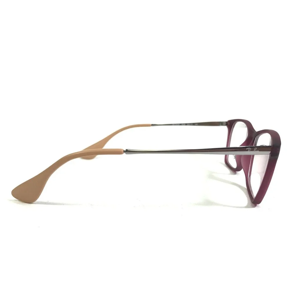 Ray-Ban Eyeglasses Frames RB7053F 5526 Purple Silver Rectangular 54-17-140